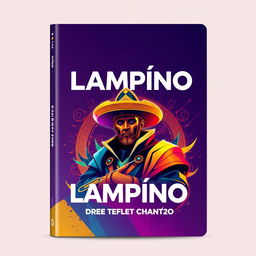 A modern 2024-style folder design themed around "Lampião, King of the Cangaço," embodying a blend of contemporary and traditional elements