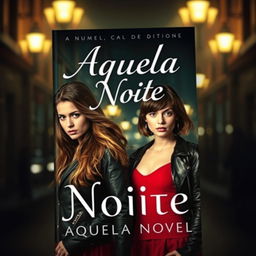 Book cover for a novel titled 'Aquela Noite' featuring two young women