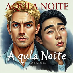 A realistic drawing for the cover of the book "Aquela Noite Volume 2" written by Hene Borges