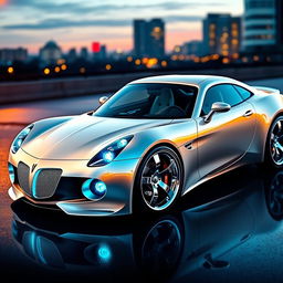 A futuristic and sleek design of a modern Pontiac Solstice GXP