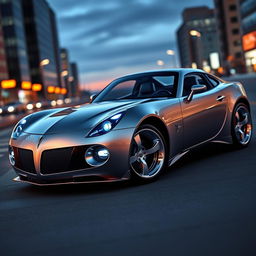 A futuristic and sleek design of a modern Pontiac Solstice GXP