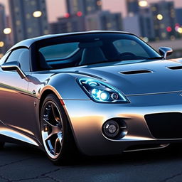 A futuristic and sleek design of a modern Pontiac Solstice GXP