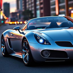 A futuristic and sleek design of a modern Pontiac Solstice GXP