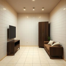 A small urban-style room with dimensions of 3 meters by 1