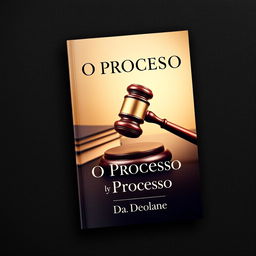 A book cover design titled "O Processo" by Dra