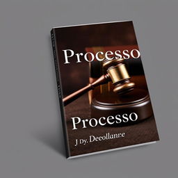 A book cover design titled "O Processo" by Dra