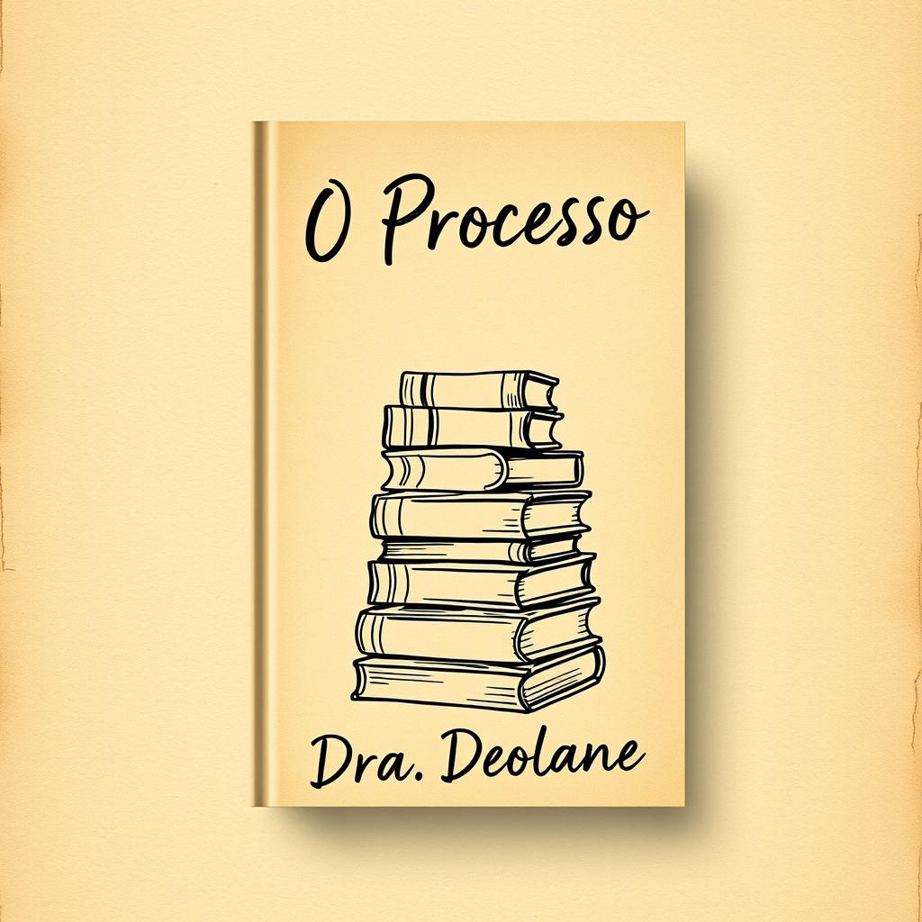 A book cover design titled "O Processo" by Dra