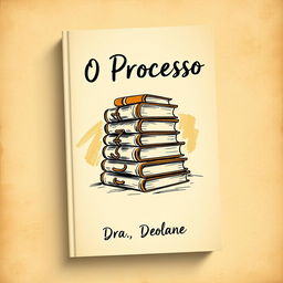 A book cover design titled "O Processo" by Dra