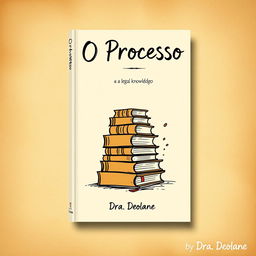 A book cover design titled "O Processo" by Dra