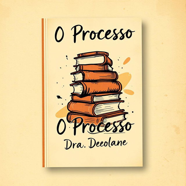 A book cover design titled "O Processo" by Dra