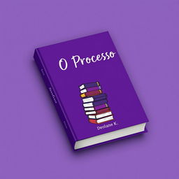 A striking purple book cover titled "O Processo" by Deolane K