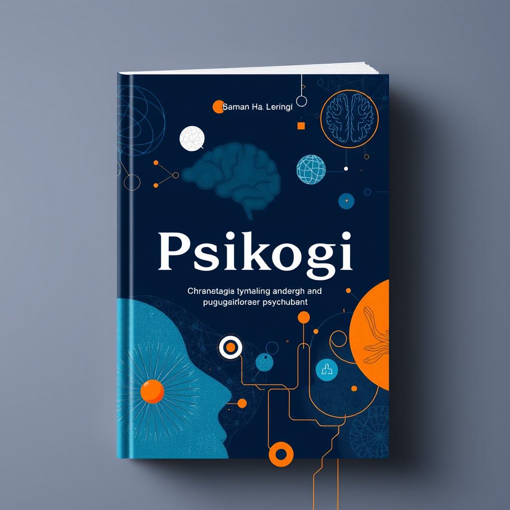 A visually engaging book cover for a psychology book