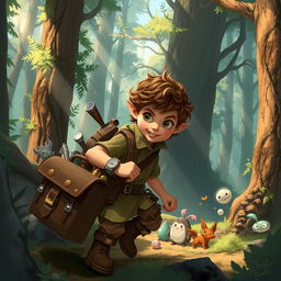 Chilchuck, a halfling adventurer, is navigating an enchanted forest