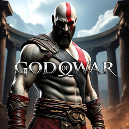 A high-resolution 1920x1080 thumbnail featuring Kratos from God of War 3, showcasing his muscular build and iconic red tattoo