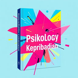 A lively and striking book cover for a personality psychology book, utilizing bright and appealing colors such as neon pink, electric blue, and vibrant yellow to create an inviting and engaging aesthetic