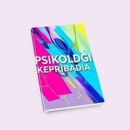 A lively and striking book cover for a personality psychology book, utilizing bright and appealing colors such as neon pink, electric blue, and vibrant yellow to create an inviting and engaging aesthetic