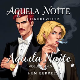 a realistic book cover for "Aquela Noite: Querido Vitor Volume 4" written by Hene Borges