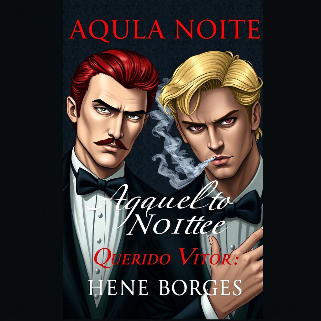 a realistic book cover for "Aquela Noite: Querido Vitor Volume 4" written by Hene Borges