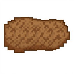 A 16x16 pixel art texture for a hyena tail in the style of Minecraft