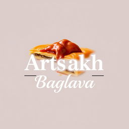 A uniquely styled logo for "Artsakh Baglava" featuring an extraordinary font that captures attention