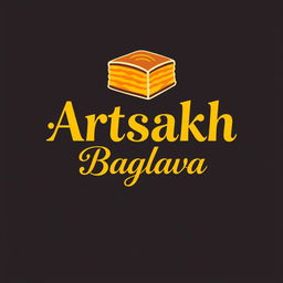 Create a vibrant and beautiful logo with the name 'Artsakh Baglava' in an exceptional and stylish font