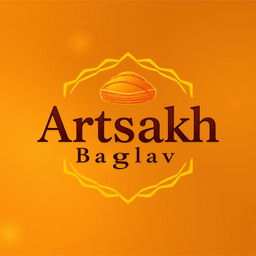 Create a vibrant and beautiful logo with the name 'Artsakh Baglava' in an exceptional and stylish font