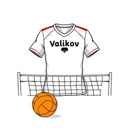 A detailed drawing of a circle with a white football shirt as the central focus