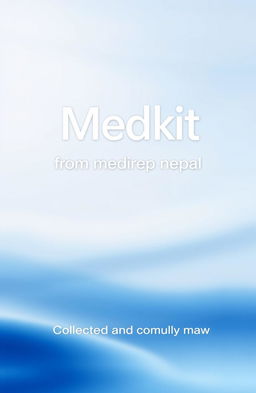 A minimal and stylish book cover featuring the title 'Medkit from medprepnepal' prominently displayed in a clean, modern font