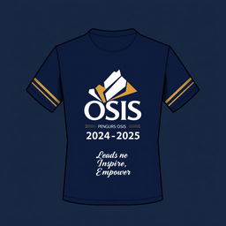 A stylish and contemporary t-shirt design for the 2024-2025 OSIS management team