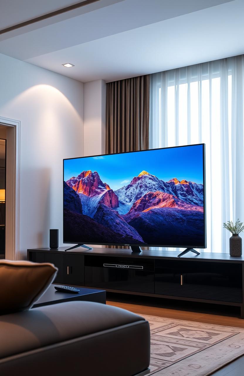 A modern, sleek Q60D television set, featuring a thin bezel design