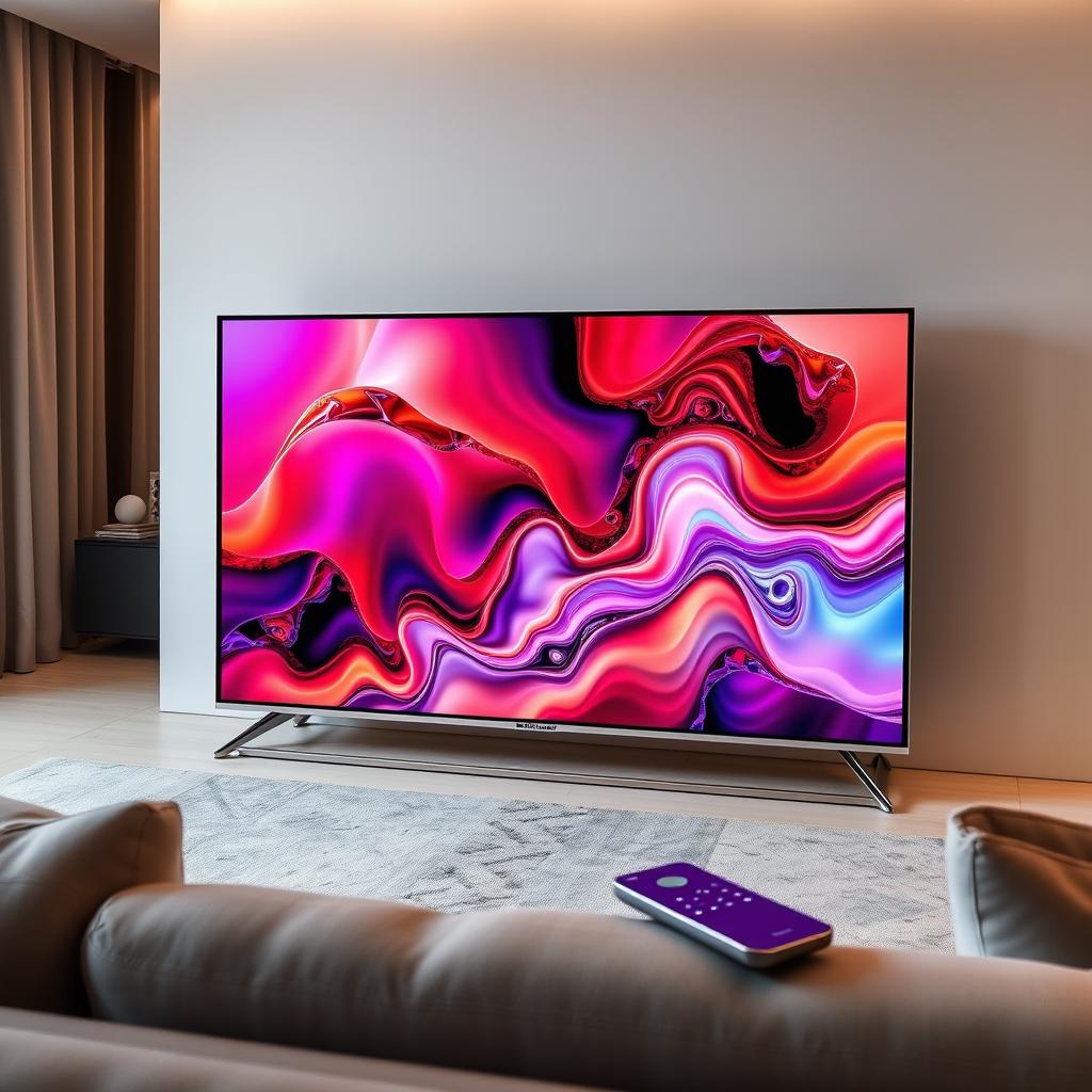 A modern and stylish Q60D television showcased in a sophisticated living room setting