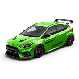 AWD 2-door hatchback coupe featuring the 2024 Ford Focus ST door and rocker panel design