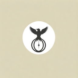 A simplistic yet creative symbol representing freedom, such as a stylized bird in flight or a minimalist open cage.