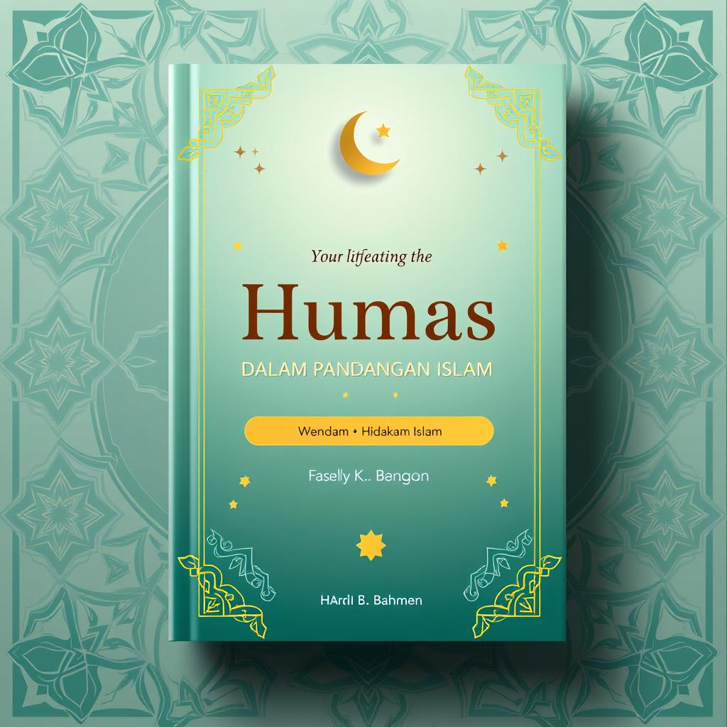 A book cover design for "Humas dalam Pandangan Islam"