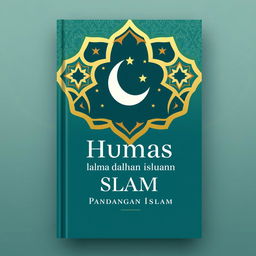 A book cover design for "Humas dalam Pandangan Islam"