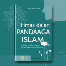 A modern book cover design for the chapter "Humas dalam Pandangan Islam"