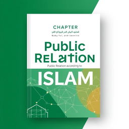 A modern book cover design for the chapter "Public Relation According to Islam"