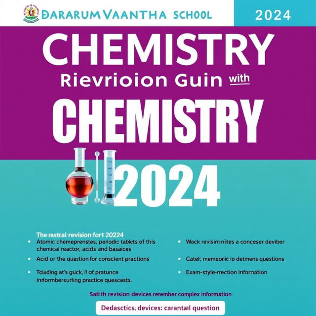 A chemistry revision guide for 2024 specifically crafted for students at Dharumavantha School