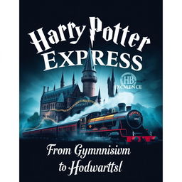 A poster styled in the enchanting and mystical theme of Harry Potter