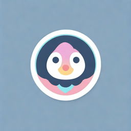 Design a cool and unique Discord server icon incorporating modern aesthetics with vibrant color schemes.