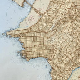 An accurate, well-detailed 24 by 36 2D map featuring geographical features and city details
