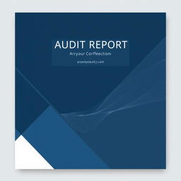 A professional and sleek cover for an audit report