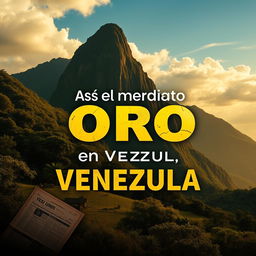 a YouTube cover image sized 2560x1440 featuring bold text that says 'Así era el Meridiano de ORO en Venezuela'