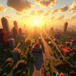 stunning preview image of '100 days building a state in Minecraft', showcasing an expansive and detailed Minecraft landscape