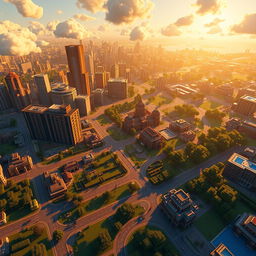 stunning preview image of '100 days building a state in Minecraft', showcasing an expansive and detailed Minecraft landscape