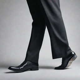 A dramatic image of a man stubbing out a cigarette under his heel