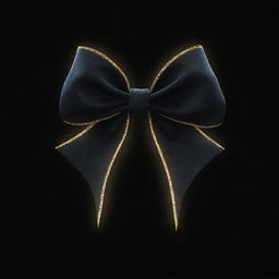 A luminous bow, glowing with intense light, enveloped by an aura of enigmatic darkness.