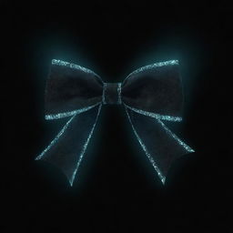 A luminous bow, glowing with intense light, enveloped by an aura of enigmatic darkness.