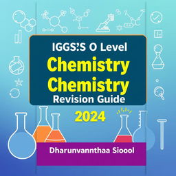 A comprehensive and visually engaging IGCSE O Level Chemistry Revision Guide for the year 2024, specifically tailored for Dharumavantha School