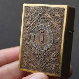 A detailed lighter striking on a cigar box